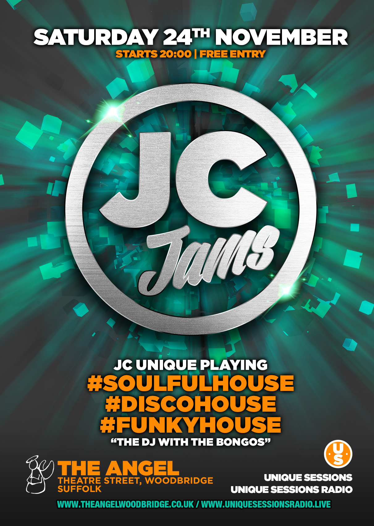 US—Angel-24th-Nov-2018—JC-Jams—A-format-poster