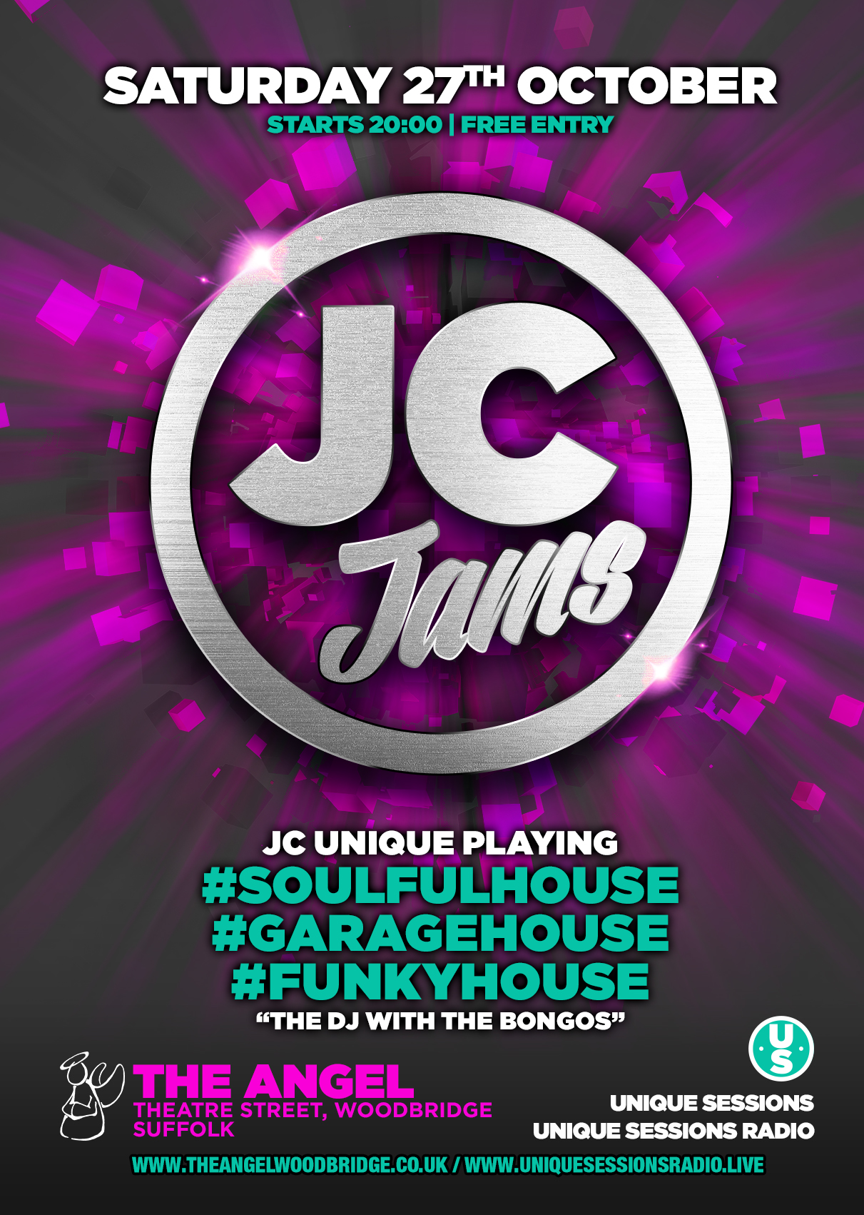 US – Angel 27th Oct 2018 – JC Jams – Poster